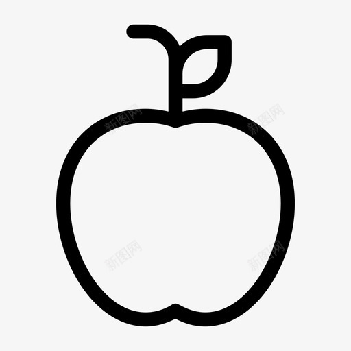 苹果饮食食品svg_新图网 https://ixintu.com 苹果 饮食 食品 水果 素食 生态 元素