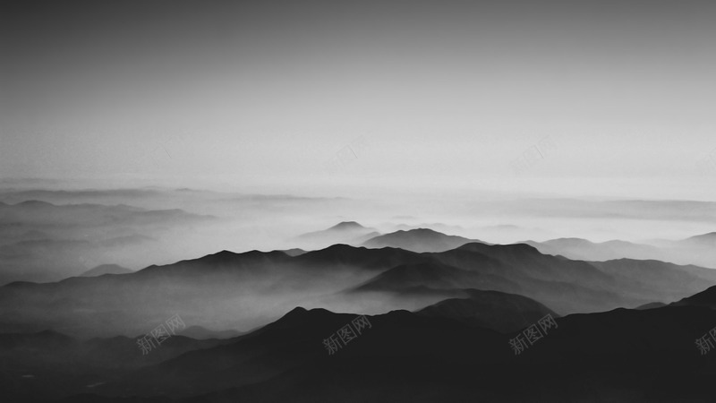 General 1920x1080 monochrome black clouds mountains sky white海报背景jpg设计背景_新图网 https://ixintu.com 海报 背景