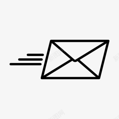 信封封底投递邮件邮件提纲图标