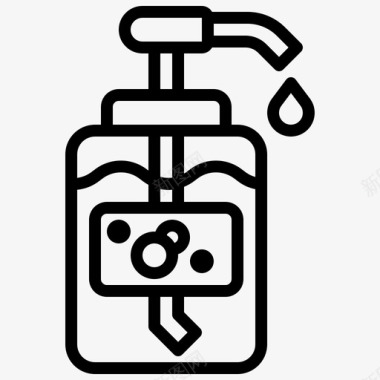 液体肥皂洗碗皂家用图标
