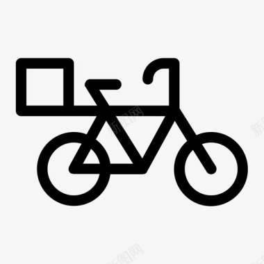 篮子自行车送货车图标