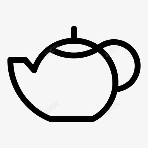 茶壶咖啡厨房svg_新图网 https://ixintu.com 瓷器 茶壶 咖啡 厨房