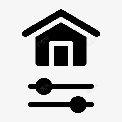 智能家居架构配置svg_新图网 https://ixintu.com 智能家居 架构 配置 设置 滑块 填充