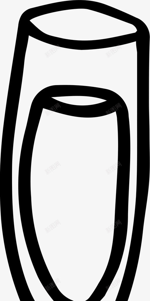 香槟酒精香槟长笛svg_新图网 https://ixintu.com 香槟 饮料 手绘 香槟酒 酒精 长笛 图标