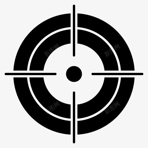 目标精度瞄准svg_新图网 https://ixintu.com 目标 精度 瞄准 十字 准线 狩猎 标记 杂项