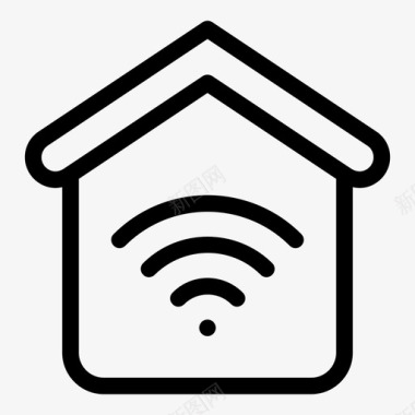 wifi家庭住宅图标