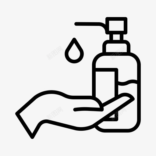 卫生清洁洗手svg_新图网 https://ixintu.com 洗手 卫生 清洁 消毒剂 妇女 健康