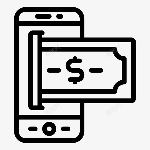 移动支付无现金数字svg_新图网 https://ixintu.com 支付 移动 无现金 数字 货币 智能 手机