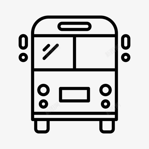公交车交通工具日常用品svg_新图网 https://ixintu.com 公交车 交通工具 日常用品