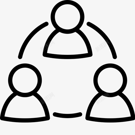 联系人姓名通信连接svg_新图网 https://ixintu.com 联系人 姓名 通信 通信连 连接 循环 人员
