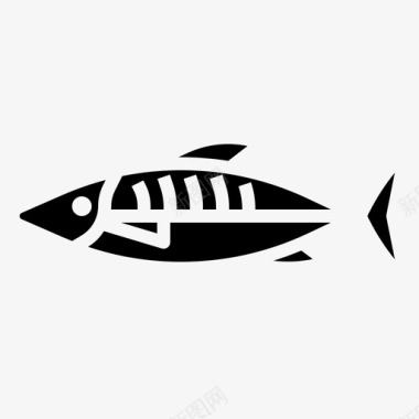 鲭鱼鱼食品和餐馆图标
