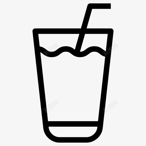 一杯水杯子饮料svg_新图网 https://ixintu.com 一杯 杯水 杯子 饮料 吸管 食物