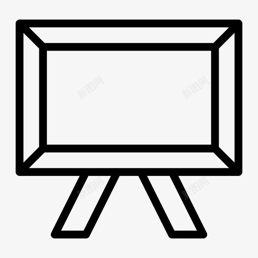 白板黑板粉笔板svg_新图网 https://ixintu.com 白板 黑板 粉笔 板画 画架 写字 教育