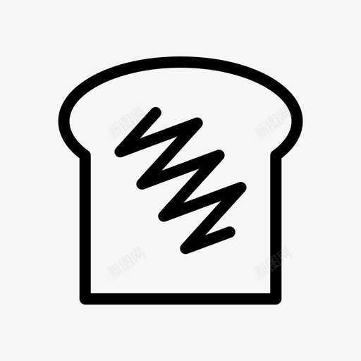 白面包早餐食物svg_新图网 https://ixintu.com 面包 白面包 食物 早餐 大纲