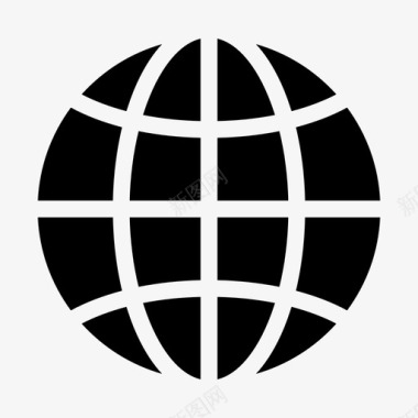 互联网地球地球仪无线互联网图标