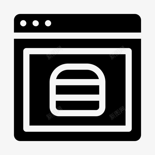 网站汉堡在线svg_新图网 https://ixintu.com 网站 汉堡 在线 在线订购 外卖 食品 配送