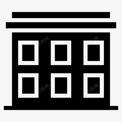 建筑物公司办公室svg_新图网 https://ixintu.com 公司 建筑物 办公室 商店 杂项