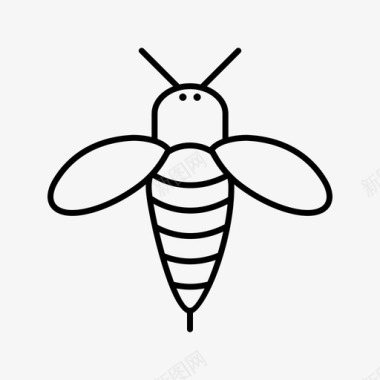 蜜蜂苍蝇昆虫图标
