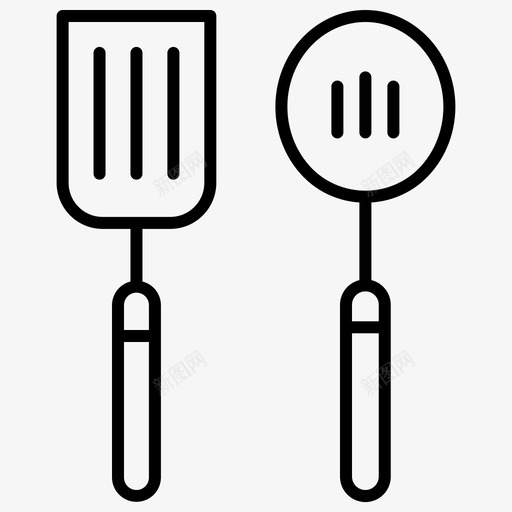 勺子食物架子svg_新图网 https://ixintu.com 食物 勺子 架子