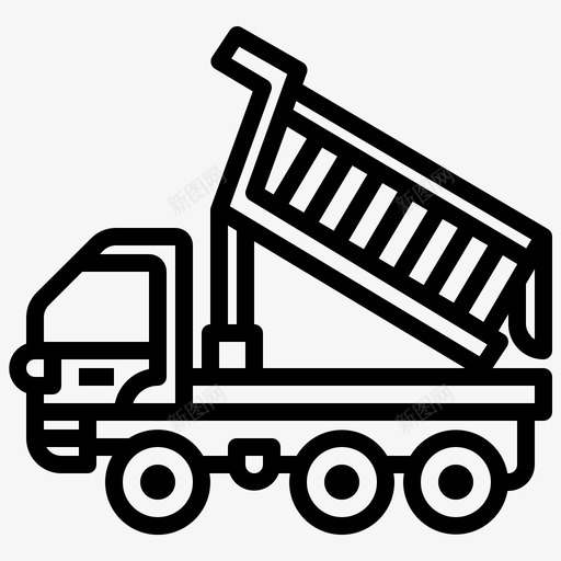 自卸车货物建筑svg_新图网 https://ixintu.com 自卸车 货物 建筑 交货 卡车 运输 工程机械