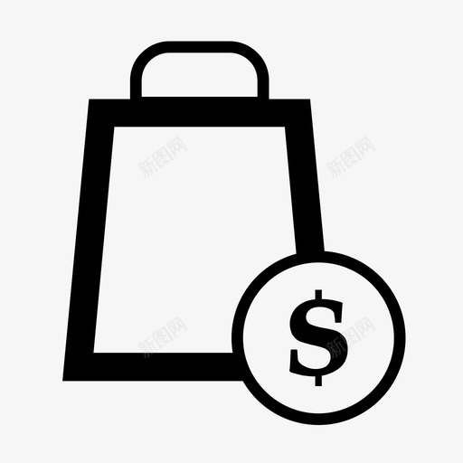 支付购物袋购物袋买卖svg_新图网 https://ixintu.com 购物袋 支付 买卖