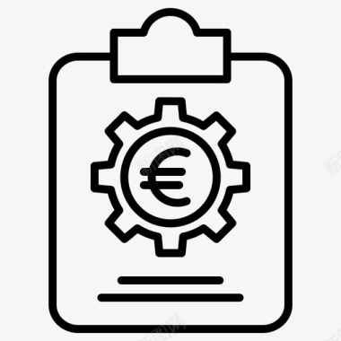 钞票银行欧元图标