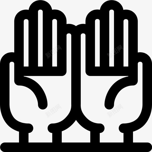 祈祷手伊斯兰教svg_新图网 https://ixintu.com 祈祷 伊斯兰教 穆斯林 崇拜