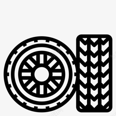 轮胎车轮汽车运输工具图标