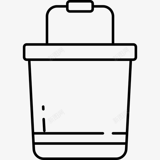 桶容器空的svg_新图网 https://ixintu.com 容器 空的 把手 塑料 钓鱼