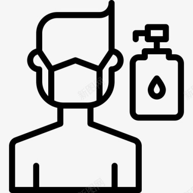 洗手液消毒剂卫生用品图标