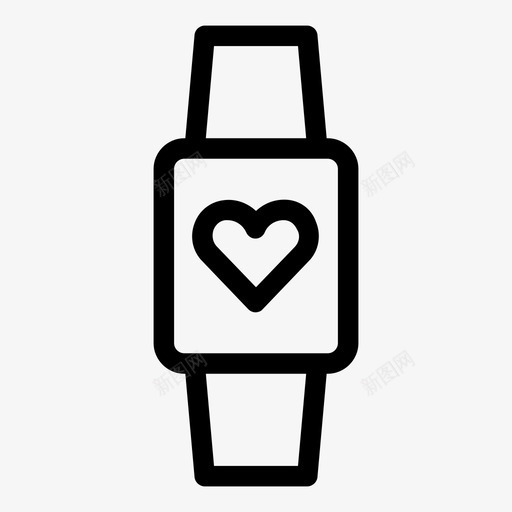 智能手表设备健康svg_新图网 https://ixintu.com 智能 手表 设备 健康 多媒体 技术 健身