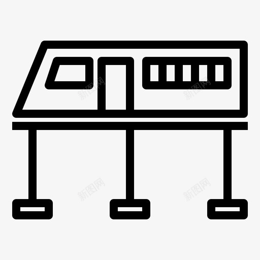 空中列车地铁铁路svg_新图网 https://ixintu.com 空中 列车 车辆 地铁 铁路