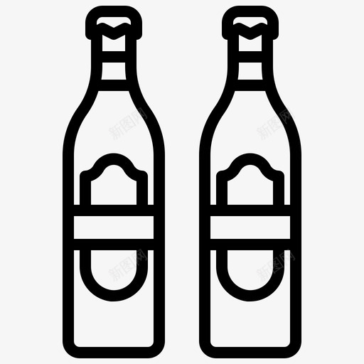 啤酒瓶酒精酒吧svg_新图网 https://ixintu.com 啤酒瓶 酒精 酒吧 食品 标签 餐馆