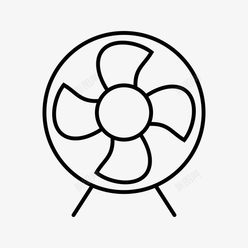 电风扇空气家用电器svg_新图网 https://ixintu.com 电风扇 空气 家用电器