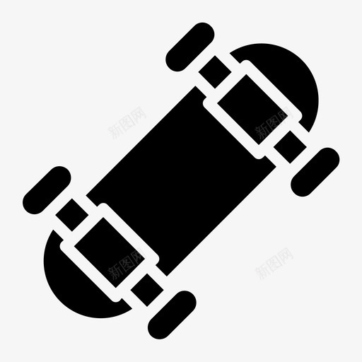 滑板游戏玩svg_新图网 https://ixintu.com 游戏 运动 滑板 滑冰 雕文包