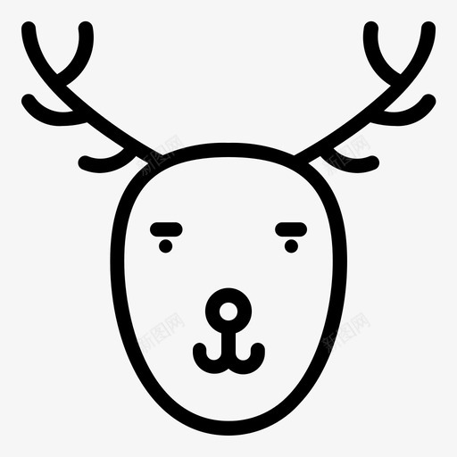 驯鹿圣诞节装饰svg_新图网 https://ixintu.com 圣诞节 驯鹿 装饰 冬天 圣诞快乐