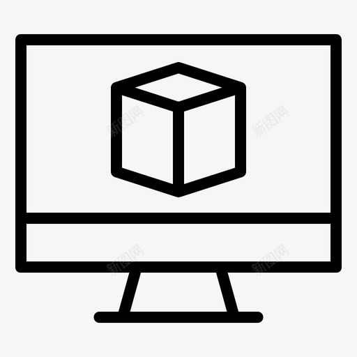 电脑盒子送货svg_新图网 https://ixintu.com 电脑 盒子 送货 在线 包装 产品 启动