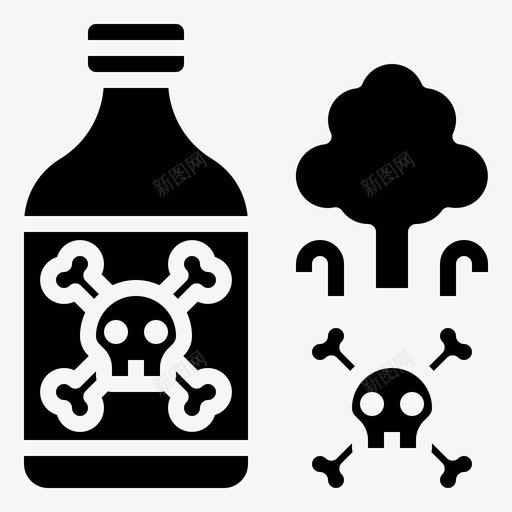 容器危险有毒svg_新图网 https://ixintu.com 有毒 危险 容器 忍者 雕文