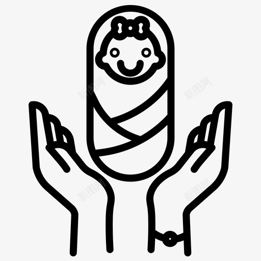 宝贝照顾孩子svg_新图网 https://ixintu.com 宝贝 照顾 孩子 保护 安全