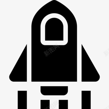 宇宙飞船宇航员火箭图标