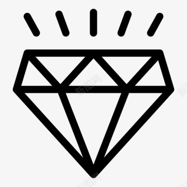 钻石昂贵金融图标