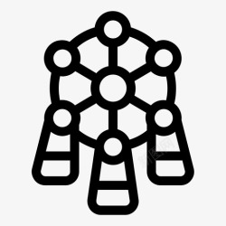 尼姆阿托尼姆比利时布鲁塞尔高清图片