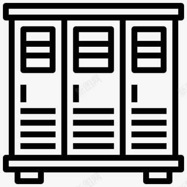 储物柜壁橱家具图标
