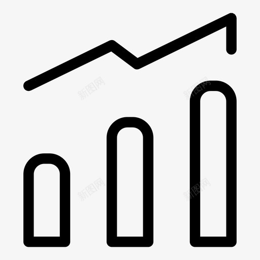 增长箭头条形图svg_新图网 https://ixintu.com 增长 箭头 条形图 报告 营销