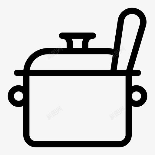 锅煮饭烹饪svg_新图网 https://ixintu.com 煮饭 烹饪 厨具 餐厅