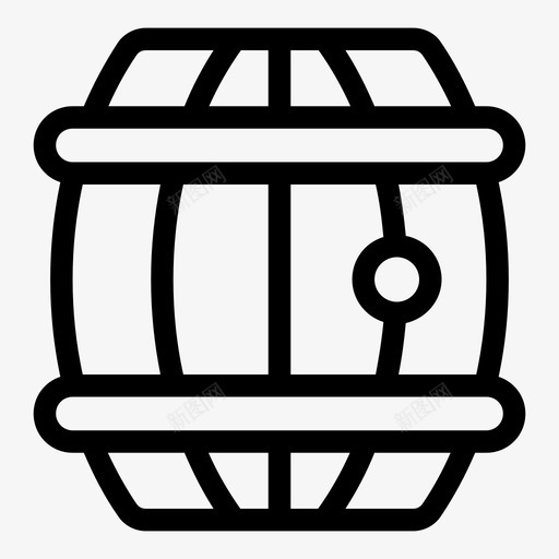 桶啤酒木桶svg_新图网 https://ixintu.com 啤酒 木桶 酒吧 海盗