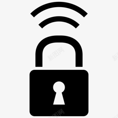 wifi安全锁定保护图标