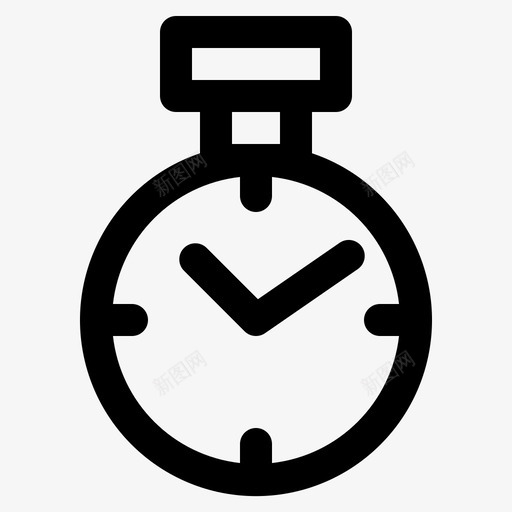 怀表时钟时间svg_新图网 https://ixintu.com 怀表 时钟 时间 计时器 奢侈品 商店 轮廓