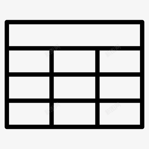 表格标题列excelsvg_新图网 https://ixintu.com 表格 标题 网格 杂项