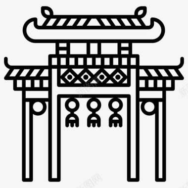 都灵门中国文化图标